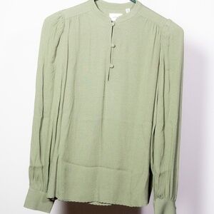 ARITZIA Wilfred Light Green Blouse